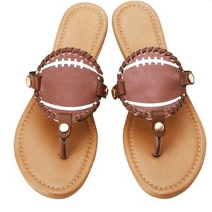 NWT! Football Thong Sandals